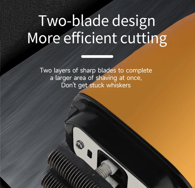 Aparat de ras Hiena pentru bărbați, carcasă metalică reîncărcabilă