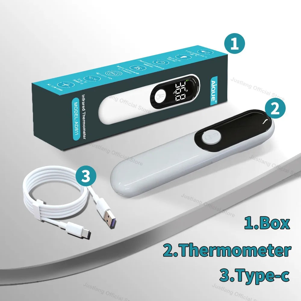Termometru reîncărcabil digital cu infraroșu, marca Justlang