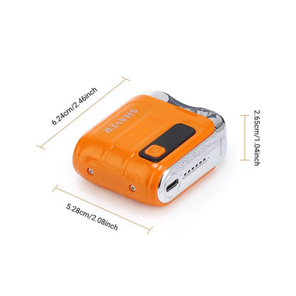 Mini aparat de ras electric inteligent impermeabil cu lamă dublă