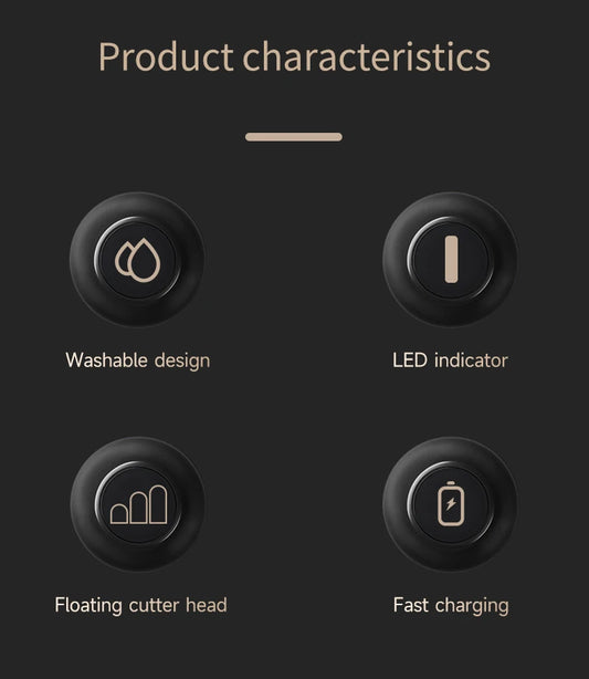 Aparat de ras Hiena pentru bărbați, carcasă metalică reîncărcabilă