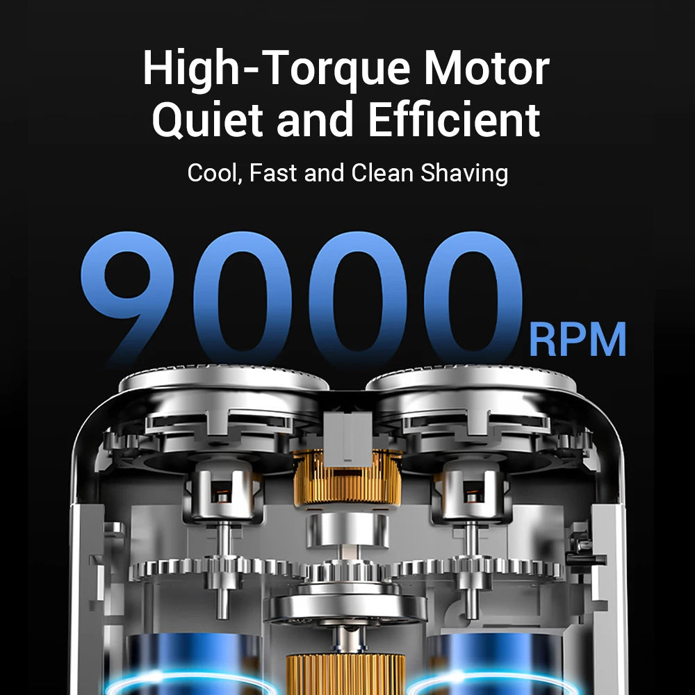 Mini aparat de ras electric inteligent impermeabil cu lamă dublă