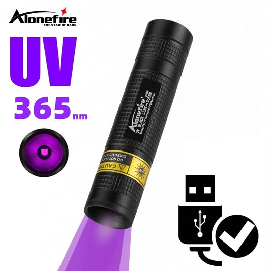 Mini-lanternă UV cu lumină neagră, marca AloneFire